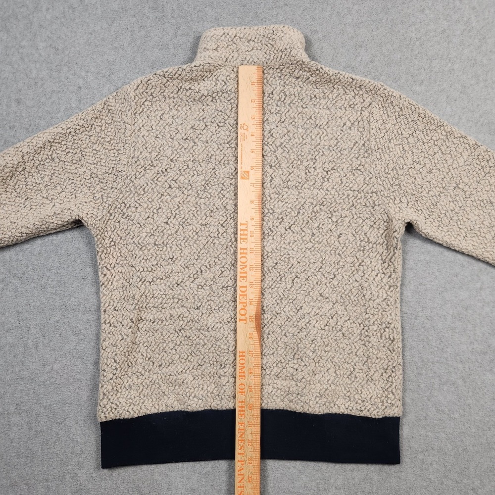 Patagonia Woolyester Fleece Womens Small Oatmeal 1/4 Zip Sweater Pullover Wool - Picture 7 of 10